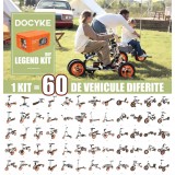 DOCYKE LEGEND DIY KIT - construieste 60 de modele diferite de vehicule, varsta 1-18+