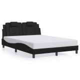 Cumpara ieftin Cadru de pat, Viana, fara saltea, negru, 140x200 cm, piele ecologica