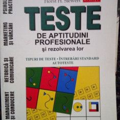 Horst H. Siewert - Teste de aptitudini profesionale si rezolvarea lor (editia 2000)