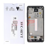 LCD+Touchscreen cu Rama Samsung Galaxy A52 5G / A526 BLACK Original Service Pack