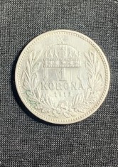 Moneda 1 coroana 1912 Austro Ungaria argint