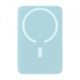 Baterie Externa Wireless Baseus Magnetic Mini, 10000mAh, 20W, PD + FQI, 1 x QI - 1 x USB-C, Albastra PPCX110103