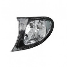 Lampa semnalizare fata Bmw Seria 3 (E46), Sedan/Combi, 10.2001-06.2005, fata, Stanga, semnalizare alba, rama reflector negru; cu suport becuri, TYC