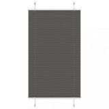 vidaXL Jaluzea plisată negru 80x150 cm Lățime țesătură 79,4cm poliester