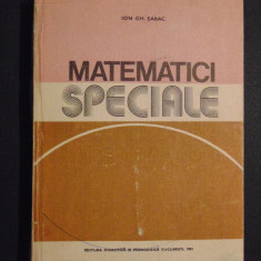 Matematici speciale-Ion Gh.Sabac