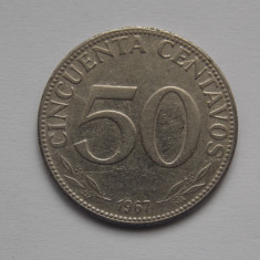 50 CENTAVOS 1967 BOLIVIA
