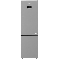 Combina frigorifica Beko B3RCNA404HXB, 355 l, No Frost, HarvestFresh, AeroFlow, Clasa E, Kitchen Fit, Everfresh+, H 203 cm, Metal Look