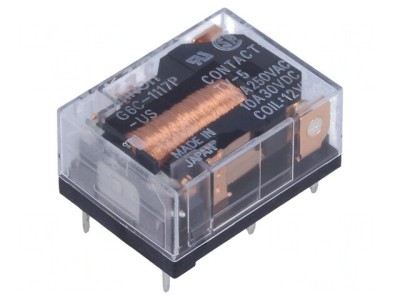 Releu electromagnetic SPST-NO 12VDC 10A 250VAC foto