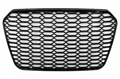 Grila Centrala Audi A6 C7 4G (2011-2014) Negru Lucios Performance AutoTuning foto