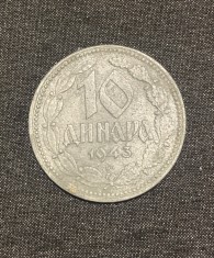Moneda 10 dinari 1943 Iugoslavia