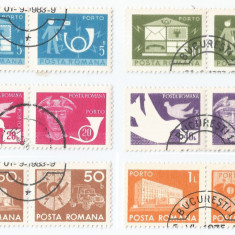 Romania, LP IV.30, Porto duble, Simboluri postale, oblit.