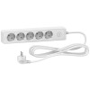 Prelungitor 5x2P+E +intrerupator cablu 3m alb Schneider ST9453W