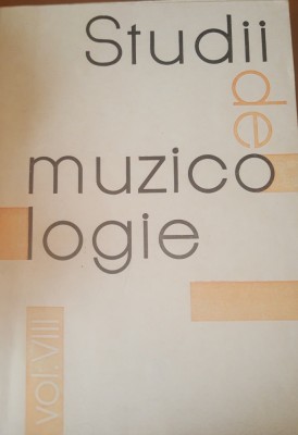 Studii de muzicologie vol VIII foto