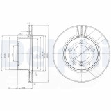 DELPHI BG3899C Disc frana