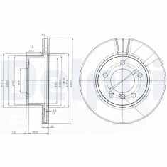 DELPHI BG3899C Disc frana