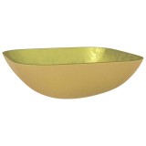 Cumpara ieftin Chiuveta din sticla, auriu, 42x42x14 cm