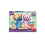 Puzzle XL - Stitch si Angel la plaja (100 piese) PlayLearn Toys, Dino