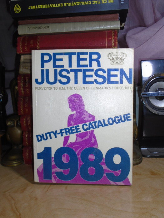 PETER JUSTESEN : DUTY-FREE CATALOGUE , 1989 ( DENMARK )