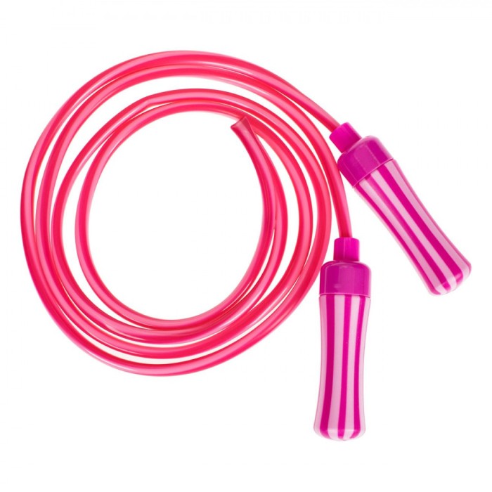 Coardă de Sărit, Model Copii, Lungime 2.1m, Culori Fucsia/Verde Deschis, M&acirc;nere Plastic