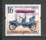 Serbia si Muntenegru.2003 100ani automobilul in Belgrad MS.303
