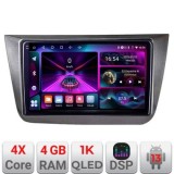 Navigatie Seat Altea 2005-2014 Android radio gps internet 4+64 InCell Display 1K Kit-altea+EDT-E209-RK CarStore Technology