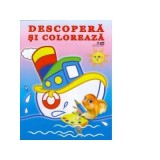 Descopera si coloreaza. Mijloace de transport