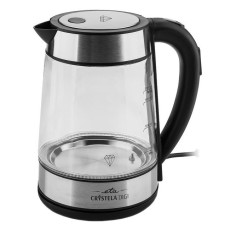 Cana fierbator din sticla ETA Crystela Digi 7153, 1,7 L, 2200 W, iluminare