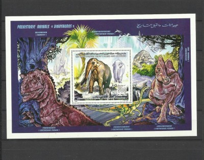 LIBIA 1995 FAUNA ANIMALE PREISTORICE DINOZAURI foto