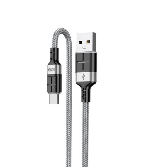 Cablu transfer date si incarcare Kaku KSC-696 USB-A - USB-C 18W 2.4A 1.2m, Gri