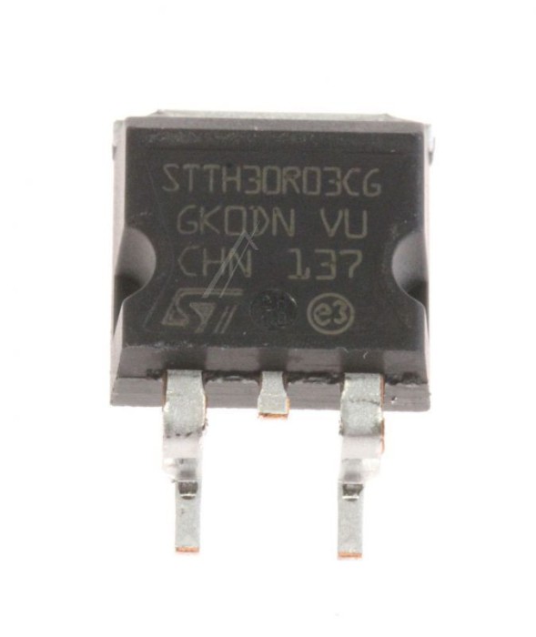 DIODA HI FREQ 300V 15A D2PAK STTH30R03CG STMICROELECTRONICS