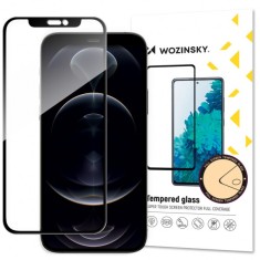 Folie de protectie Ecran WZK pentru Apple iPhone 16e / 14 / 13 Pro / 13, Sticla Securizata, Full Glue, Neagra