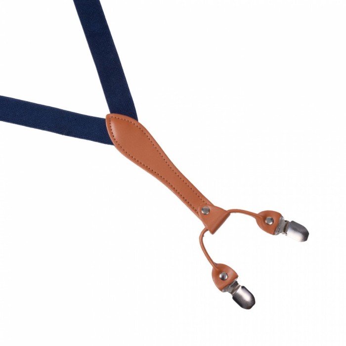 Bretele inguste elastice bleumarin Ortega Bretele inguste elastice bleumarin Ortega