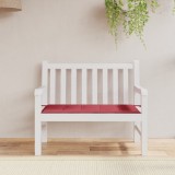 Perna banca gradina Gossi 100x50x3 cm, rosu, impermeabila, poliester, exterior, uni