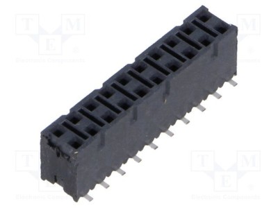 Conector şiruri pini mamă 20 PIN 2,54mm aurit SMT SAMTEC foto