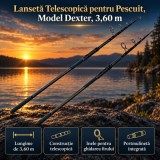 Lansetă Telescopică Dexter 3.60 m Pescuit