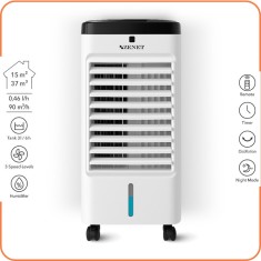 Ventilator cu racitor si purificator de aer mobil ZENET ZET-483.1 Mini aparat de aer conditionat portabil 4 in 1