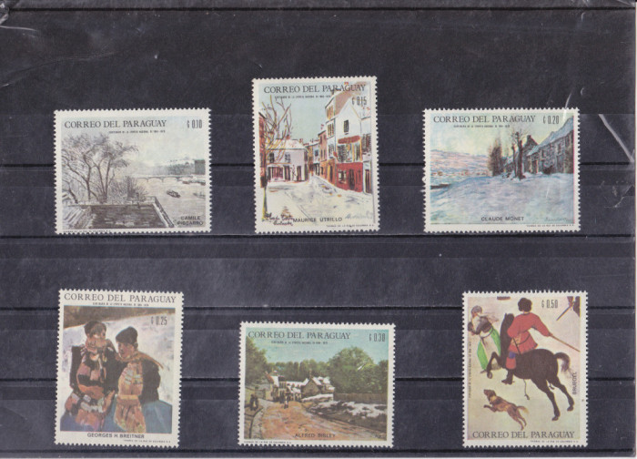 A12 S3 10 - Timbre foarte vechi - Paraguay - pictura