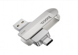 Stick Memorie USB 3.0 - Tip-C Hoco UD10 - 64GB, Argintiu