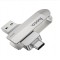 Stick Memorie USB 3.0 - Tip-C Hoco UD10 - 64GB, Argintiu