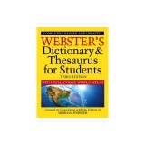 Webster's Dictionary &amp; Thesaurus with Full Color World Atlas, Third Edition