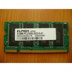 MEMORIE LAPTOP Elpida Pc2100S-2533-0-A1 512mb DDR1 foto