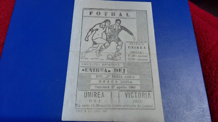 program Unirea Dej - Victoria Ineu