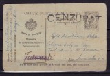 ✅RO Carte postala militara 1918 RARA - Armata de Operatiuni , cenzurata , efigia Regelui Ferdinand I, intre militari frati ,catre Armata I , circulata