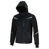 Jacheta Elastica Cu Gluga / Negru - M