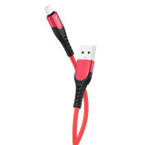 Cumpara ieftin Cablu Date Micro Usb Hoco U80 Silicon 1.2m Rosu