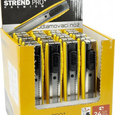 Cuțit Strend Pro Premium, 18 mm, metal, 24 bucăți sellbox