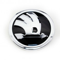 Emblema Skoda Octavia Fabia Superb Rapid, 80mm, chrom