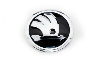 Emblema Skoda Octavia Fabia Superb Rapid, 80mm, chrom foto