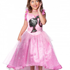 Costum printesa Barbie - SEQUIN PRINCESS pentru fete 7-8 ani 128 cm