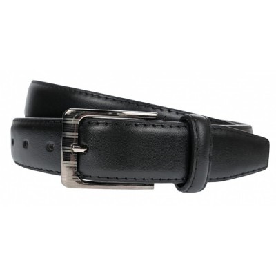 Curea barbati, eleganta, latime 3.4cm, Negru, cusatura, piele eco - CK122N foto